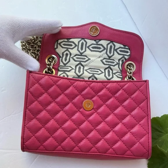 Rebecca Minkoff Quilted Leather Crossbody Bag - Picture 3 of 7